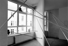 Halfway down, aluminium pipes, stones. Unbearable dissertation on a broken line, Galerie Mario Iannelli, Berlin, 2011